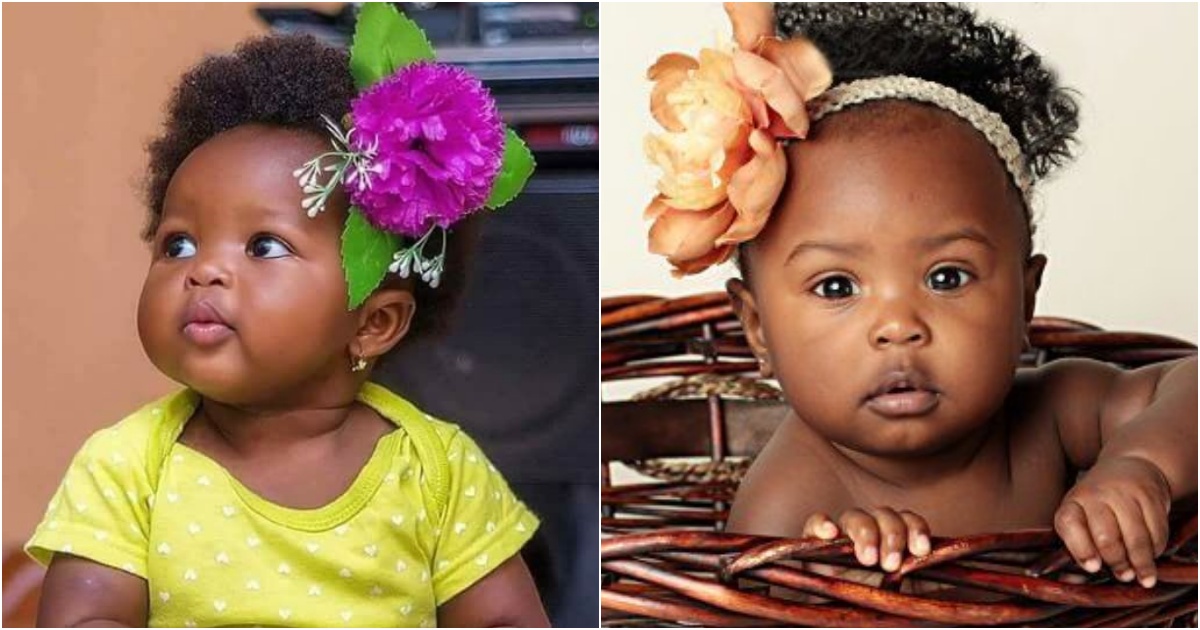 The Irresistible Charm of a Chubby-Faced Baby with Smooth Black Skin