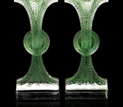 René Lalique ‘Rameaux’ Candlesticks: A Blend of Art and Nature