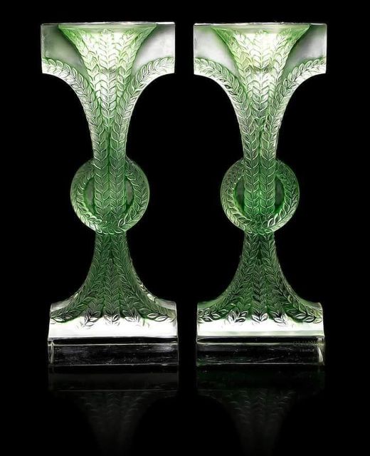 René Lalique ‘Rameaux’ Candlesticks: A Blend of Art and Nature