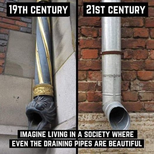 Why are unique drain pipes no longer produced today?