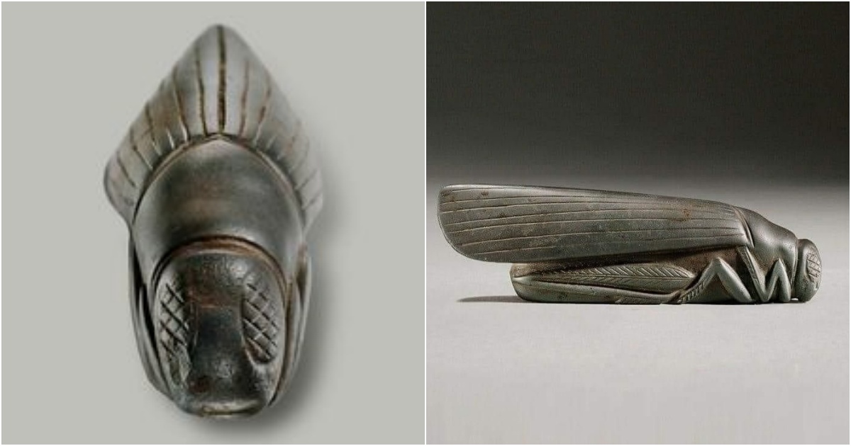 Eternal Grace: The Babylonian Grasshopper Paperweight