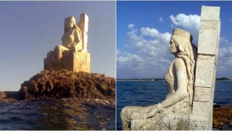 Statue of Queen Zenobia: A Symbol of Defiance Facing East Towards Rome