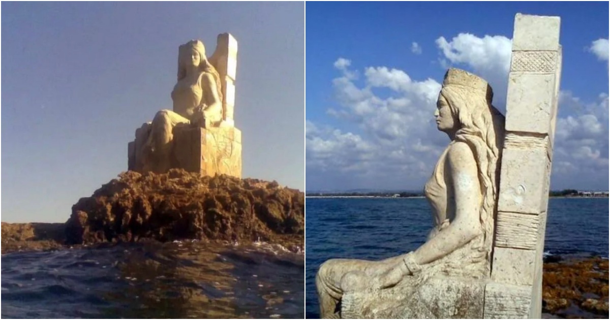 Statue of Queen Zenobia: A Symbol of Defiance Facing East Towards Rome