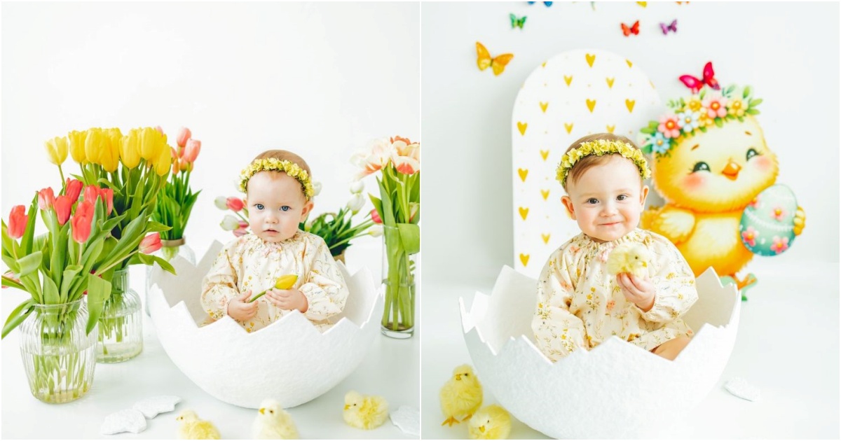 The Irresistible Charm of Babies Posing with Eggshells