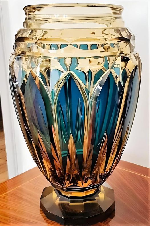 Art Deco Vase by Val Saint-Lambert: A Masterpiece of Belgian Glassmaking