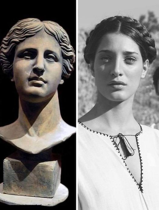 Gorgeous Likeness: Aphrodite and Greek Model Andri Cartoni A Timeless Beauty