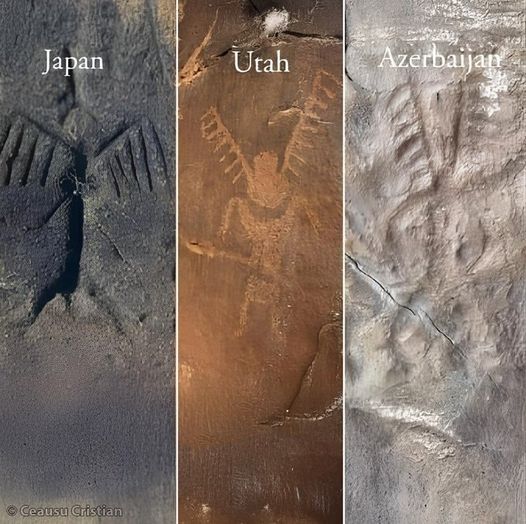 Ancient Connections: Winged Petroglyphs Across Japan, Utah, and Azerbaijan