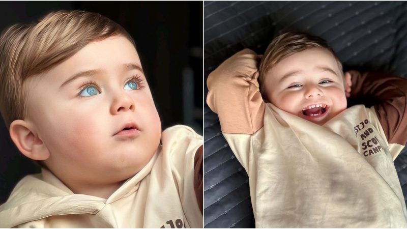 Captivating Brilliance: Baby Aslan’s Beautiful Eyes and Radiant Smile