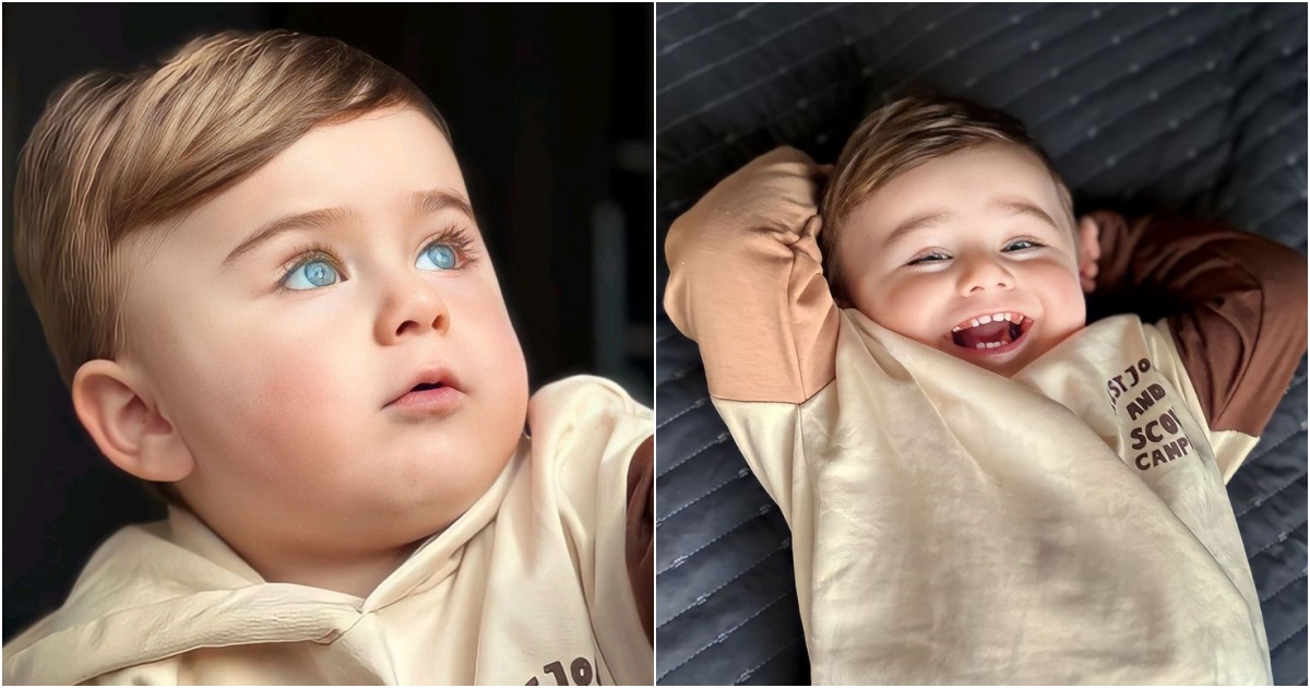 Captivating Brilliance: Baby Aslan’s Beautiful Eyes and Radiant Smile