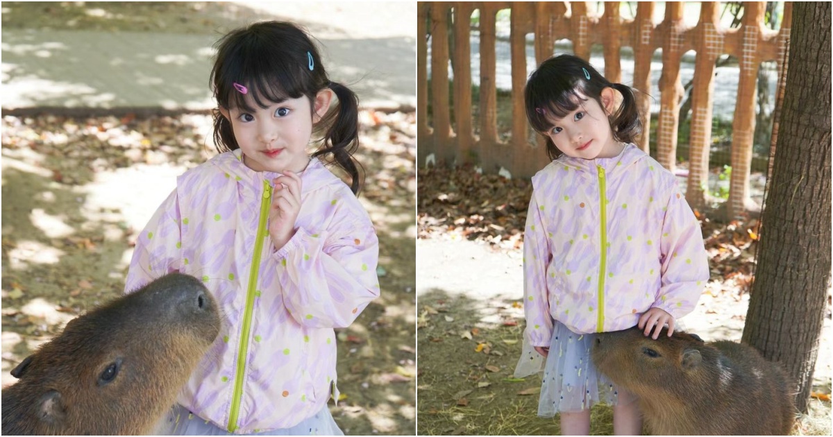 Keny and Her Adorable Capybara Companion