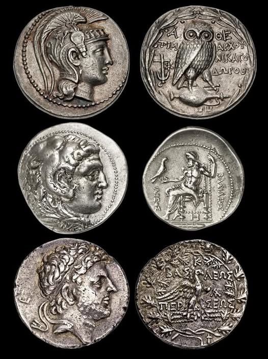 Greek Coins of Athens, Sparta, and Macedonia in the Hellenistic Period